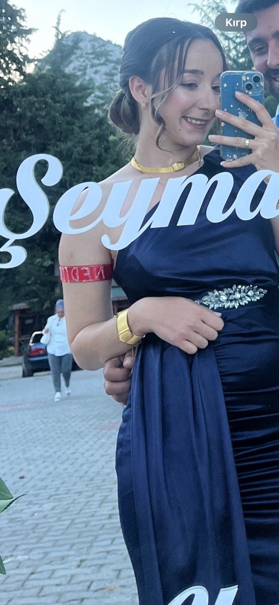 Siyah Straplez Midi Elbise - Görsel 2