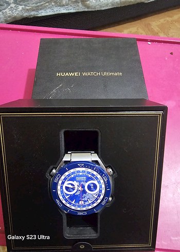 Mavi Huawei Watch Ultimate Erkek Saati - Görsel 4