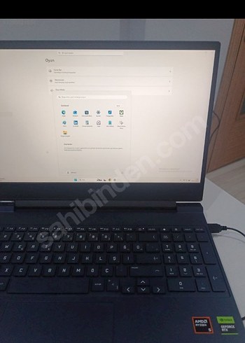 Mavi HP Oyuncu Dizüstü Bilgisayar - Görsel 5