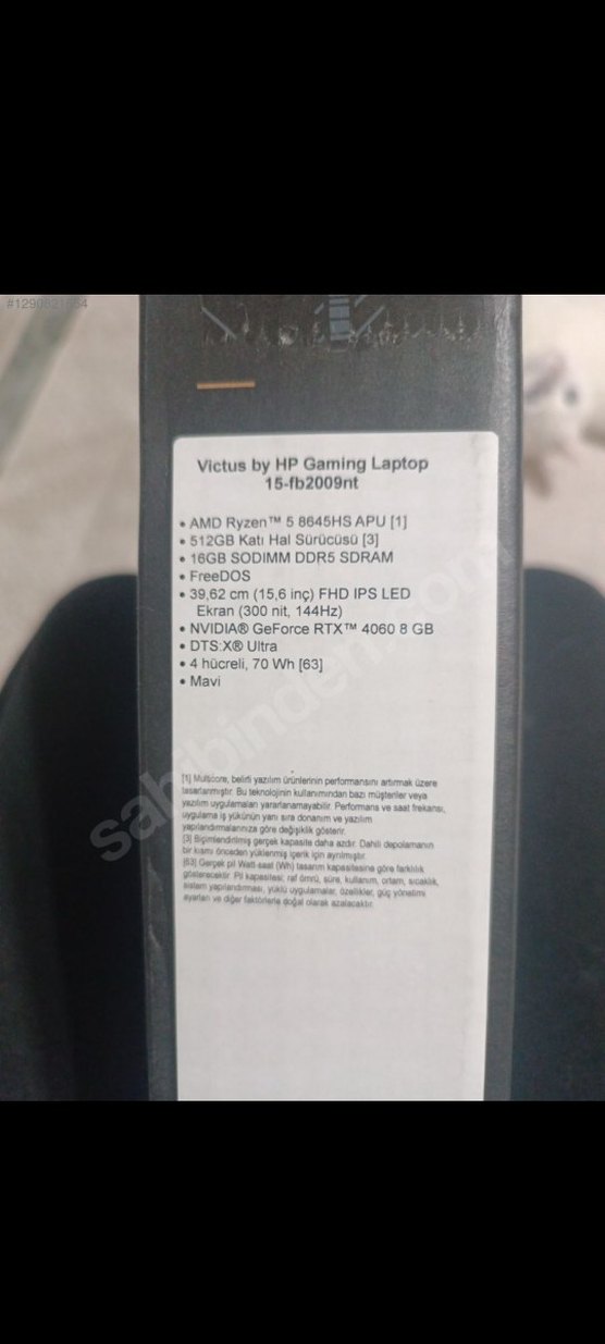 Mavi HP Oyuncu Dizüstü Bilgisayar - Görsel 2