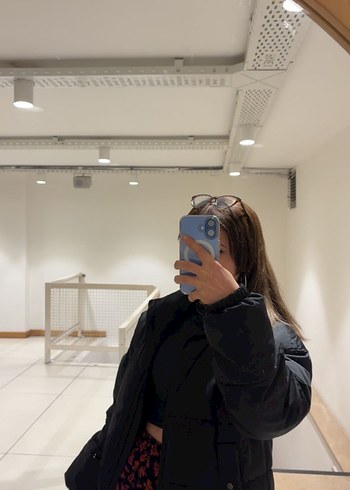 Siyah Şeffaf Midi Kışlık Kadın Mont - Görsel 3