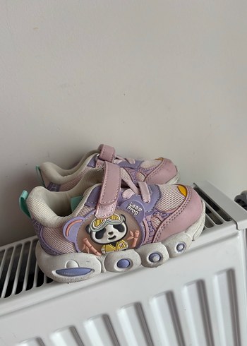 Renkli Kız Çocuk Spor Ayakkabı Velcro - Görsel 3