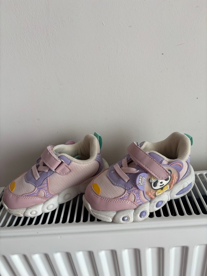 Renkli Kız Çocuk Spor Ayakkabı Velcro - Görsel 5