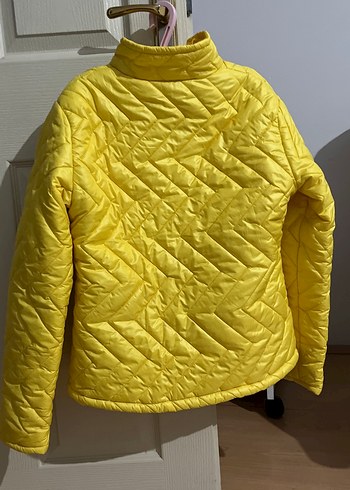 l Beden sarı Renk Sport free style sarı renkli belden oturtmalı kadın mont