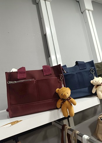 Bordo Kadın Günlük Fermuarlı Çanta