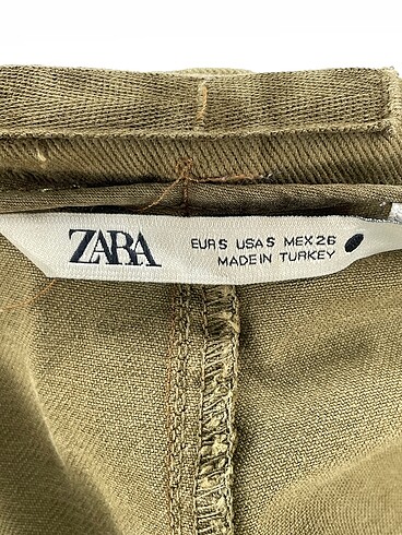 s Beden haki Renk Zara Jean / Kot %70 İndirimli.