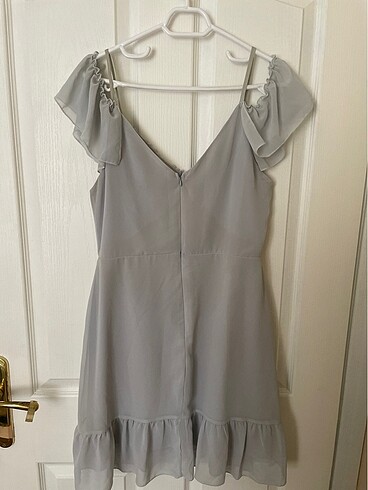 Açık Gri Elbise - Görsel 3