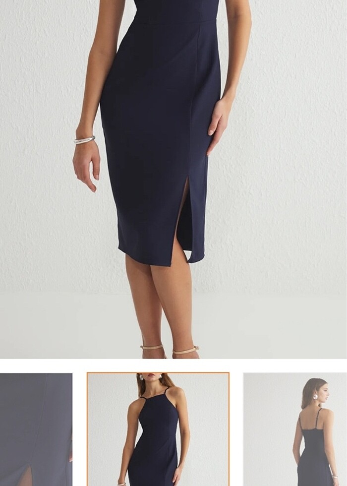 Zümrüt Yeşili Elbise - Görsel 4