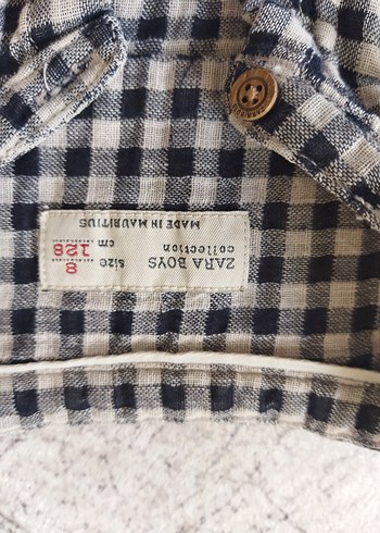 Erkek Gri Kareli Pamuklu Gömlek - Görsel 2