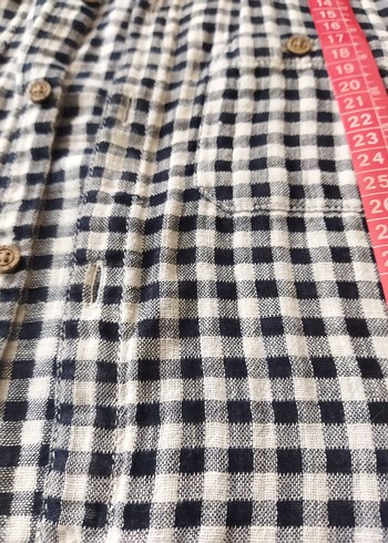 Erkek Gri Kareli Pamuklu Gömlek - Görsel 3