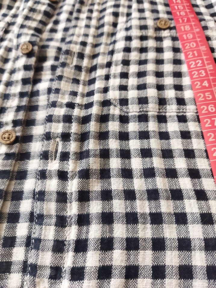 Erkek Gri Kareli Pamuklu Gömlek - Görsel 3