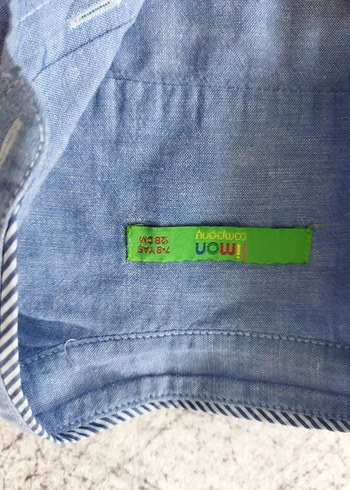 Erkek Çocuk Kısa Kollu Denim Gömlek - Görsel 4