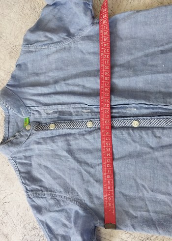 Erkek Çocuk Kısa Kollu Denim Gömlek - Görsel 5