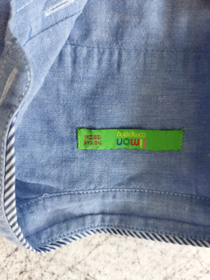 Erkek Çocuk Kısa Kollu Denim Gömlek - Görsel 4