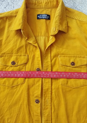 Düğmeli Sarı Erkek çocuk Gömlek - Görsel 4