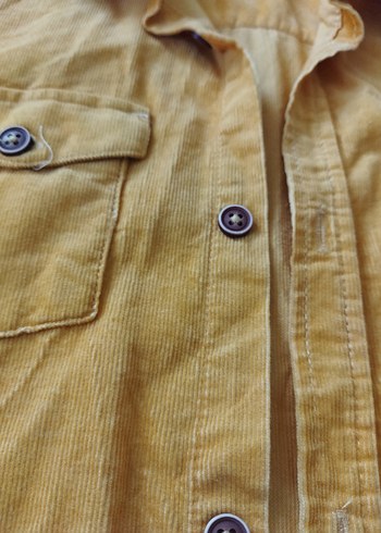 Düğmeli Sarı Erkek çocuk Gömlek - Görsel 3