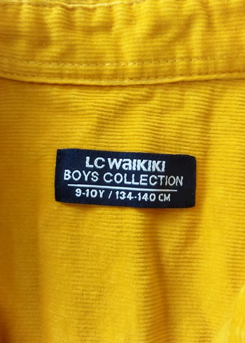 Düğmeli Sarı Erkek çocuk Gömlek - Görsel 2