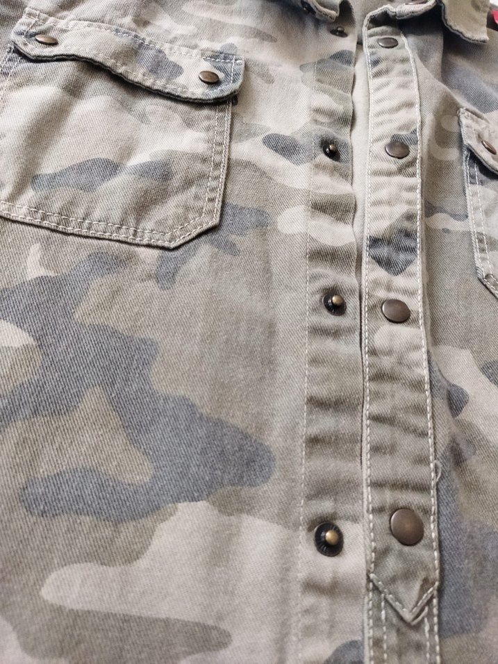 Erkek Çocuk Kamuflaj Düğmeli Ceket - Görsel 4