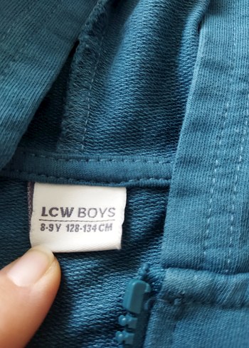 Erkek Çocuk Kapüşonlu Fermuarlı Mavi Ceket - Görsel 2