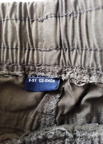 Erkek Çocuk Kemerli Bol Kesim Haki Pantolon - Görsel 4