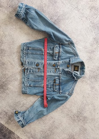 Mavi Düğmeli çocuk Denim Ceket - Görsel 3