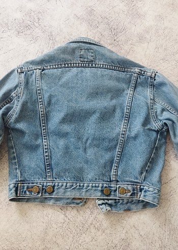 Mavi Düğmeli çocuk Denim Ceket - Görsel 2