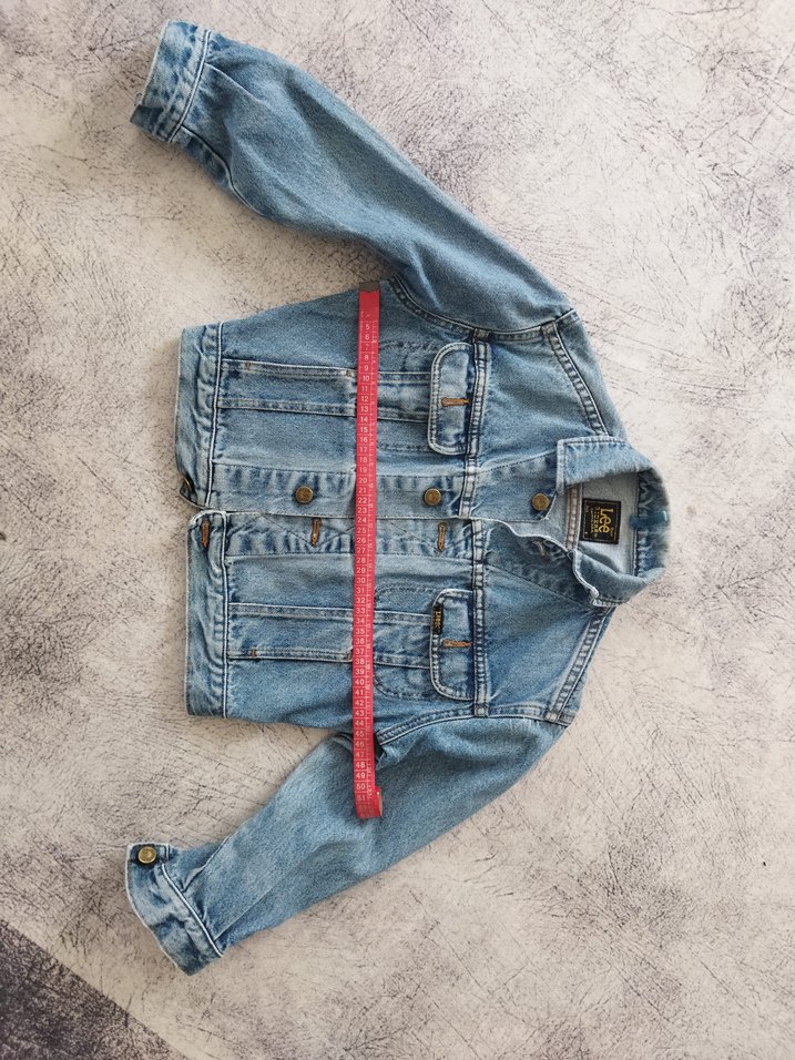 Mavi Düğmeli çocuk Denim Ceket - Görsel 3