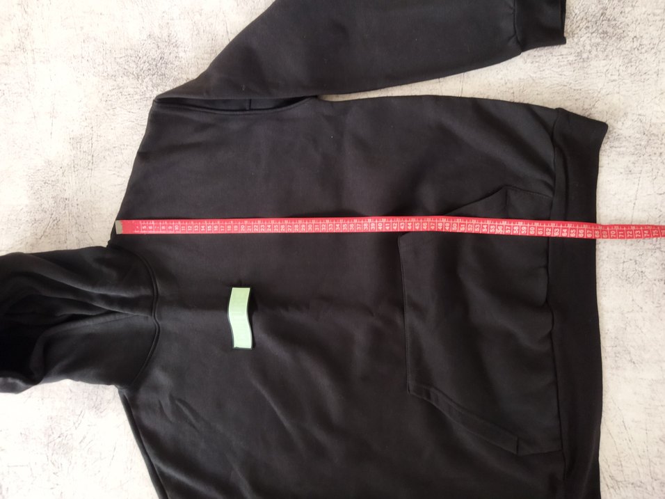 Kadın Siyah Fitted Sweatshirt Velcro Detaylı - Görsel 4