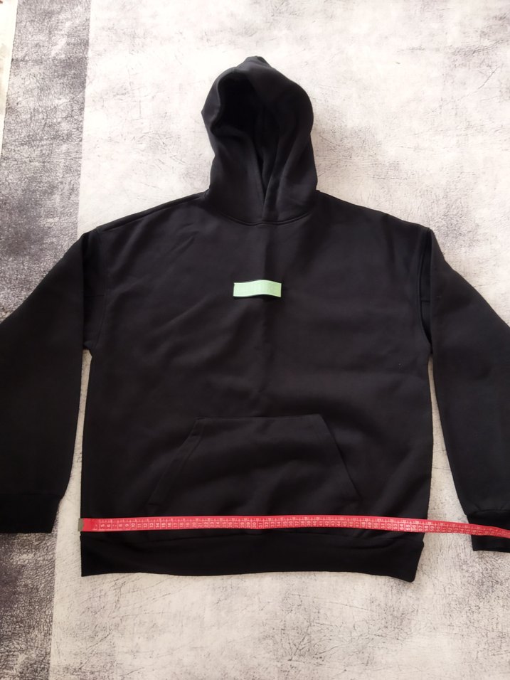 Kadın Siyah Fitted Sweatshirt Velcro Detaylı - Görsel 3