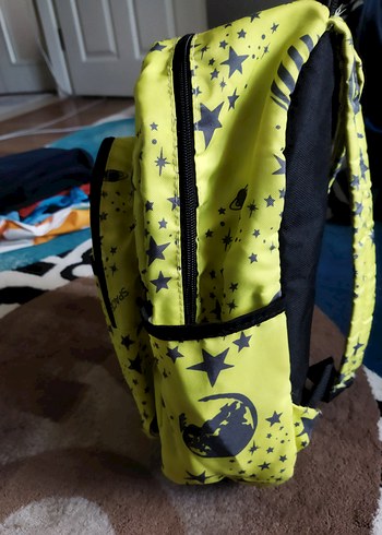 Sarı Yıldız Desenli Çocuk Okul Çantası - Görsel 3