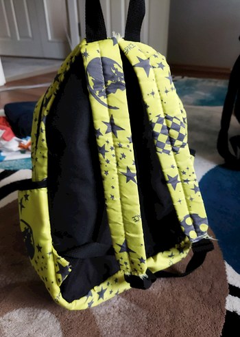 Sarı Yıldız Desenli Çocuk Okul Çantası - Görsel 2