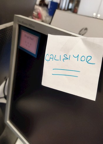 Beyaz Samsung Monitör Çift Set - Görsel 7