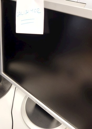 Beyaz Samsung Monitör Çift Set - Görsel 5