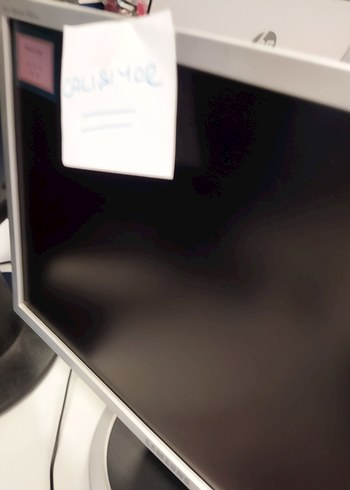 Beyaz Samsung Monitör Çift Set - Görsel 6