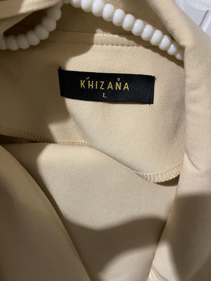 Bej Uzun Kollu Keten Kadın Ceket - Görsel 2