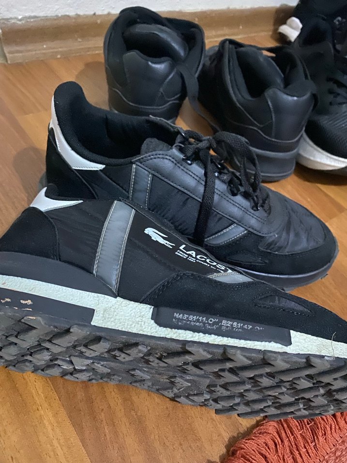 Lacoste Siyah Bağcıklı Erkek Spor Ayakkabı - Görsel 2