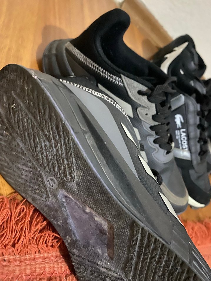 Siyah Gri Adidas Bağcıklı Erkek Spor Ayakkabı - Görsel 2