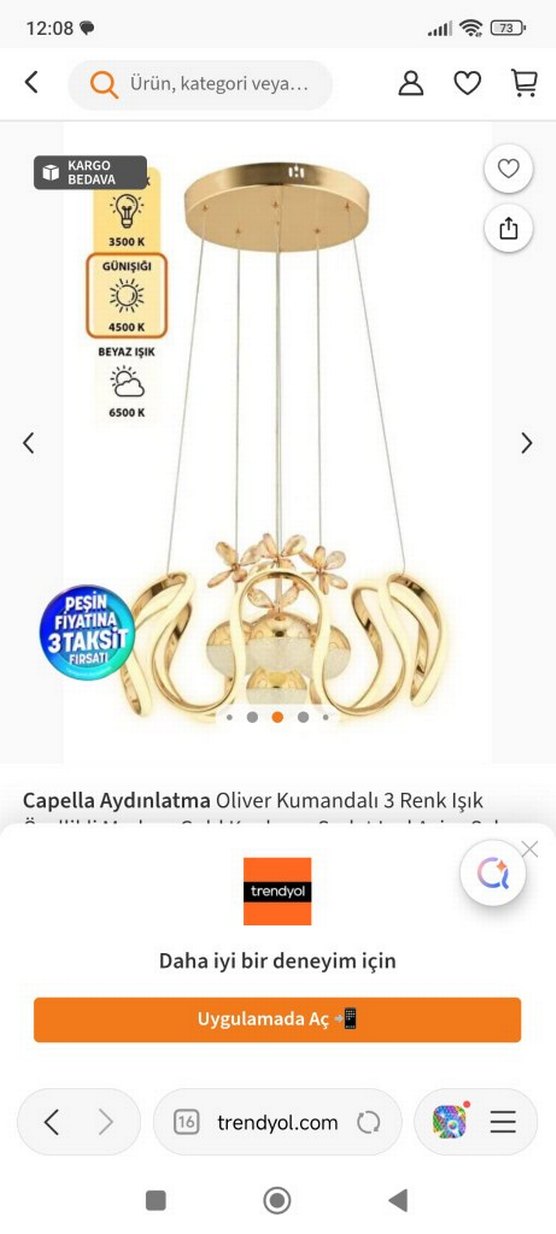 Gri ve Beyaz Modern Sarkıt Avize - Görsel 2