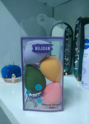Diğer MUJGAN Pastel Renkli Makyaj Sünger Seti