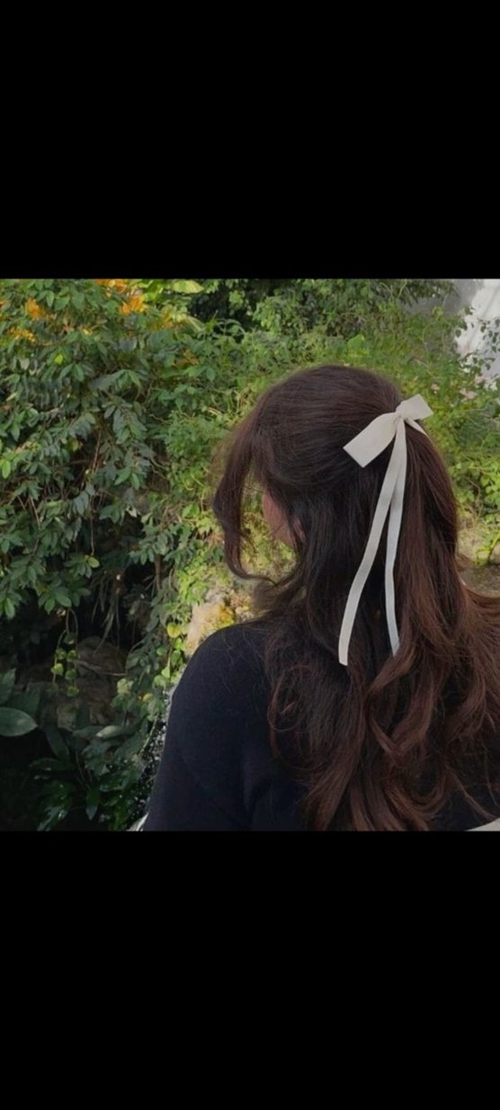 Beyaz Saten Fiyonk Saç Aksesuarı - Görsel 3