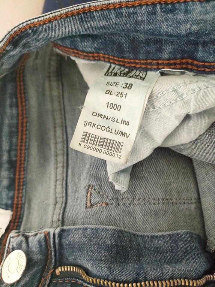 Gri Mavi Dar Kesim Midi Kadın Denim Jean - Görsel 3