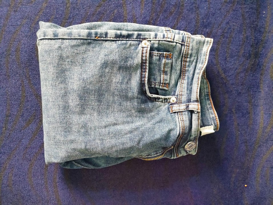 Gri Mavi Dar Kesim Midi Kadın Denim Jean - Görsel 4