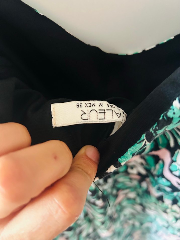 Yeşil Bohem V Yaka Midi Elbise - Görsel 3