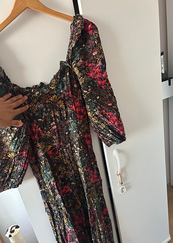 Uzun Bağcıklı Bohem Elbise - Görsel 2