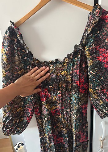 Uzun Bağcıklı Bohem Elbise - Görsel 4