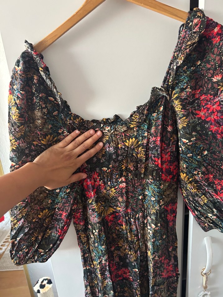 Uzun Bağcıklı Bohem Elbise - Görsel 4