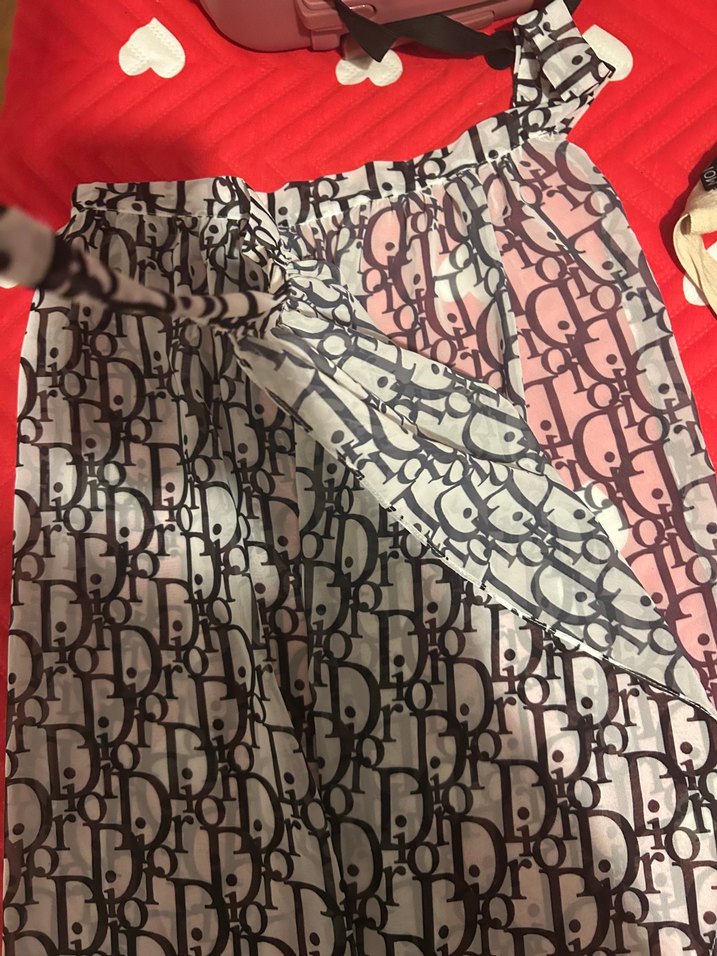 Desenli Drapeli Midi Hamile Eteği - Görsel 2