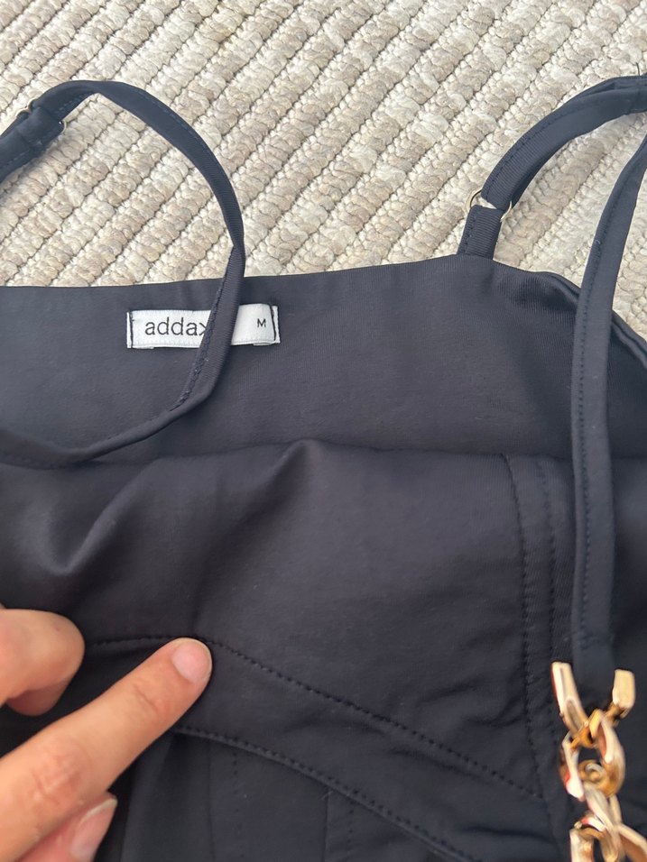 Siyah Strappy Midi Bustiyer - Görsel 3