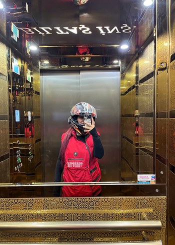 Fermuarlı Pembe Kadın Yelek - Görsel 2