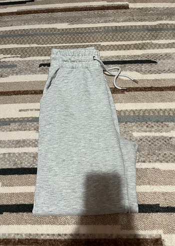 Stradivarius Gri Kadın Rahat Kesim Lastikli Eşofman Altı - Görsel 3